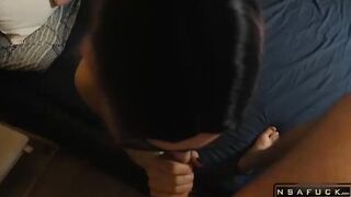 Stepbrother Caught Hot Stepsister while Masturbating