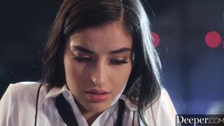 Deeper. Anal-queen Emily & Seth succumb to sensual tension