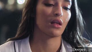 Deeper. Anal-queen Emily & Seth succumb to sensual tension