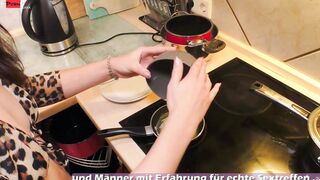 User meet german eighteen amateur eighteen at home CONDOM LESS and she eat cum