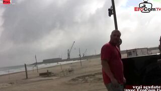 Blonde 19 Year Old with tiny hooters picked up for sex at the beach