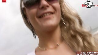 Blonde 19 Year Old with tiny hooters picked up for sex at the beach