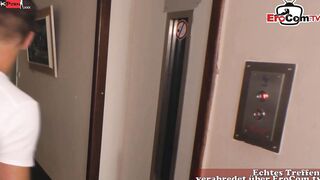Petite eastern amateur hoe screwed into the elevator during the roleplay