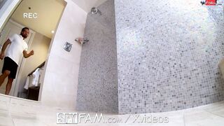 SPYFAM Step Dad Vacation Spontaneous Shower Sex