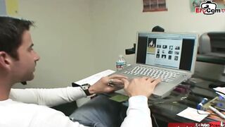 African haired slut with small melons shoot her first porn