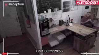 HORNYHOSTEL - Gigantic Boobs milf Mia Blow In Hard BBC Ride On Web Cam