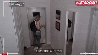 HORNYHOSTEL - Gigantic Boobs milf Mia Blow In Hard BBC Ride On Web Cam
