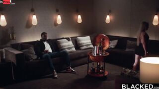BLACKED Pretty Blonde fangirl getting creampied by crush Jax