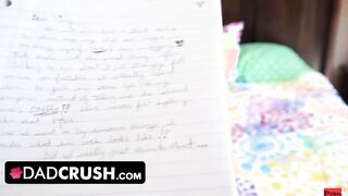 DadCrush - Naughty Raven-haired babe Skipped Class And Strokes And Finger-pounded her Dripping Vagina In Bed