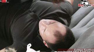 Thin dark haired Women with tiny boobs screwed into ebony stockings