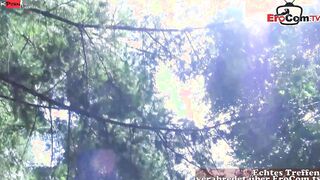 Chubby ebony haired Amateur skank during pov outdoors Sex