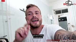 German BBW long titted MILF pick up for porn casting