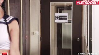 PORNO ACADEMIE - Long Tit College women Valentina Ricci Gotten The Anal 3-Way Treatment - LETSDOEIT