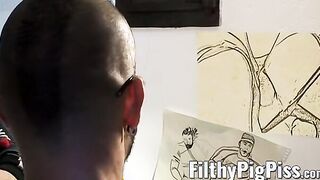 Freak got his asshole destroyed by giant fist elbow deep