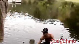 Hanging out with the boys at the lake can be so much fun