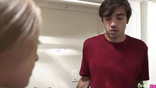 Nade nasty has a new stepsister, Kyler Quinn, and it's amazingly sexy obvious that Kyler wants to gotten inside his pants.