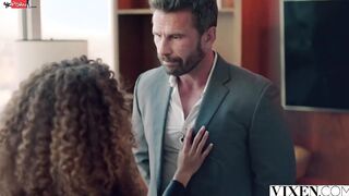 VIXEN Filthy Beauty thin Cecilia Lion seduces her playboy boss