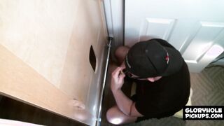 He goes crazy when he sees that glory hole fire hose