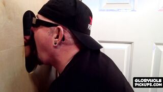He goes crazy when he sees that glory hole fire hose