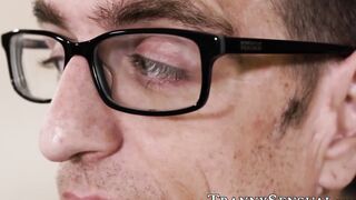 Beautiful ts Casey Kisses slammed after giving fellatio