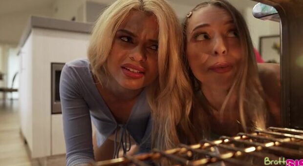 Destiny Cruz and her friend Lily Larimar are trying out new hairstyles in the bathroom when Destiny's stepbrother, Joshua Lewis,