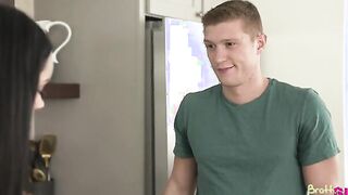 Jazmin Love is having a real problem with her stepbrother, Oliver Flynn, trying to creep on her hooters. Oliver keeps