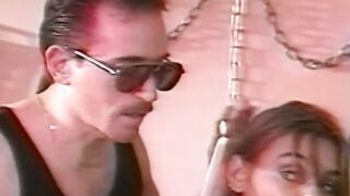 Young beauty moans while teased with whipping by stud
