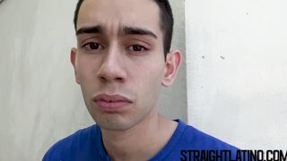 Straight Latino gets his ass barebacked for the first time