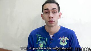 Straight Latino gets his ass barebacked for the first time