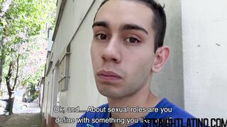 Straight Latino gets his ass barebacked for the first time