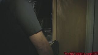 Teen babes fucked by police officers in exchange for freedom