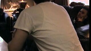 Horny Cory and Paulie shed their clothes and start stroking