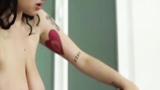 Horny lesbians moan from joy pussy licking and scissoring