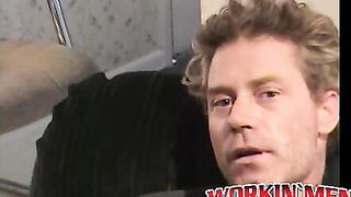 Sexy stud David knows how to satisfy himself in his house