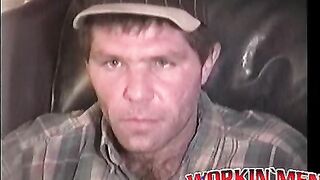 Mature hairy dude Sam solo plays before a nice cock sucking