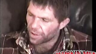 Mature hairy dude Sam solo plays before a nice cock sucking