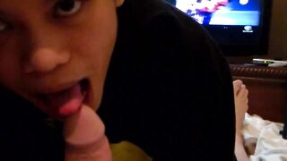 My Filipina lover Blowing My Coock