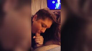 Hottie milf swallows it all