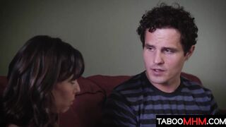 Stepmom and her son have passionately sex