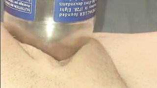 Small Snatch Spread and WRECKED From Fucking Glass Bottle (With pov)