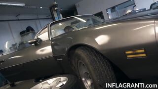 sexy dark hair Jacky Lawless getting arse banged