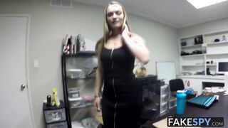 Sexy teen came interviewed for a job and fucked in POV