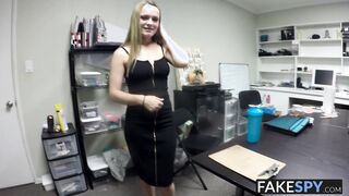 Sexy teen came interviewed for a job and fucked in POV