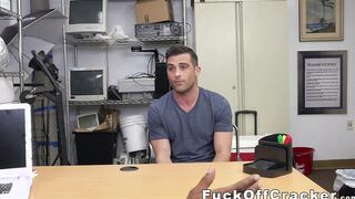 Hot stud blows big cock POV before interracial doggystyle