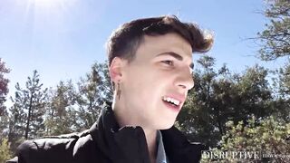 Handsome stud Adam Ramzi ties up Troye Jacobs to bounce on his big dick