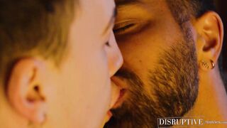 Handsome stud Adam Ramzi ties up Troye Jacobs to bounce on his big dick