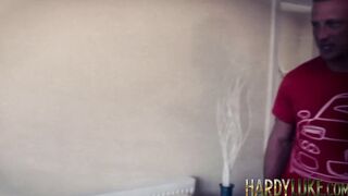 Melody and Victoria May hammered after giving double blowjob