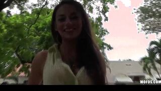 Incredibly HOT dark haired Nova Brooks is fucked hard by a stranger