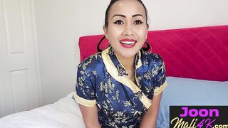 Horny Asian Joon Mali fingering herself