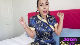 Horny Asian Joon Mali fingering herself
